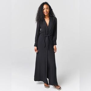 Brochu Walker Gauze Maxi Dress Black S